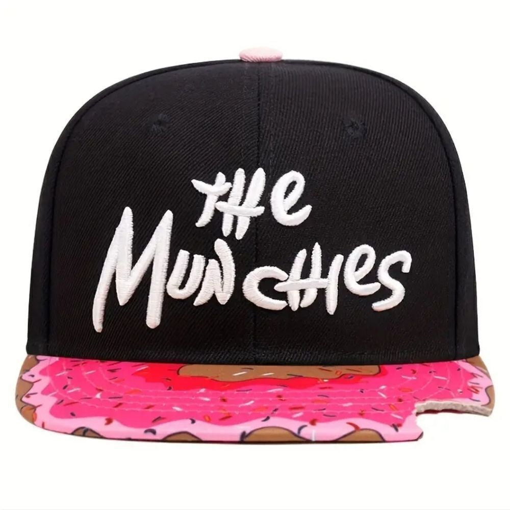 THE MUNCHIES donut graphic embroidered Baseball trucker hat cap